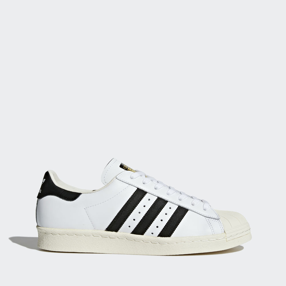 Adidas Superstar 80s - Originals ανδρικα - Ασπρα/Μαυρα/Ασπρα,Μέγεθος: EU 36 – 54 2/3 (179SPHNJ)